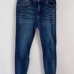 Kut from the Kloth Donna High Rise Ankle Skinny, Dark wash, size 4